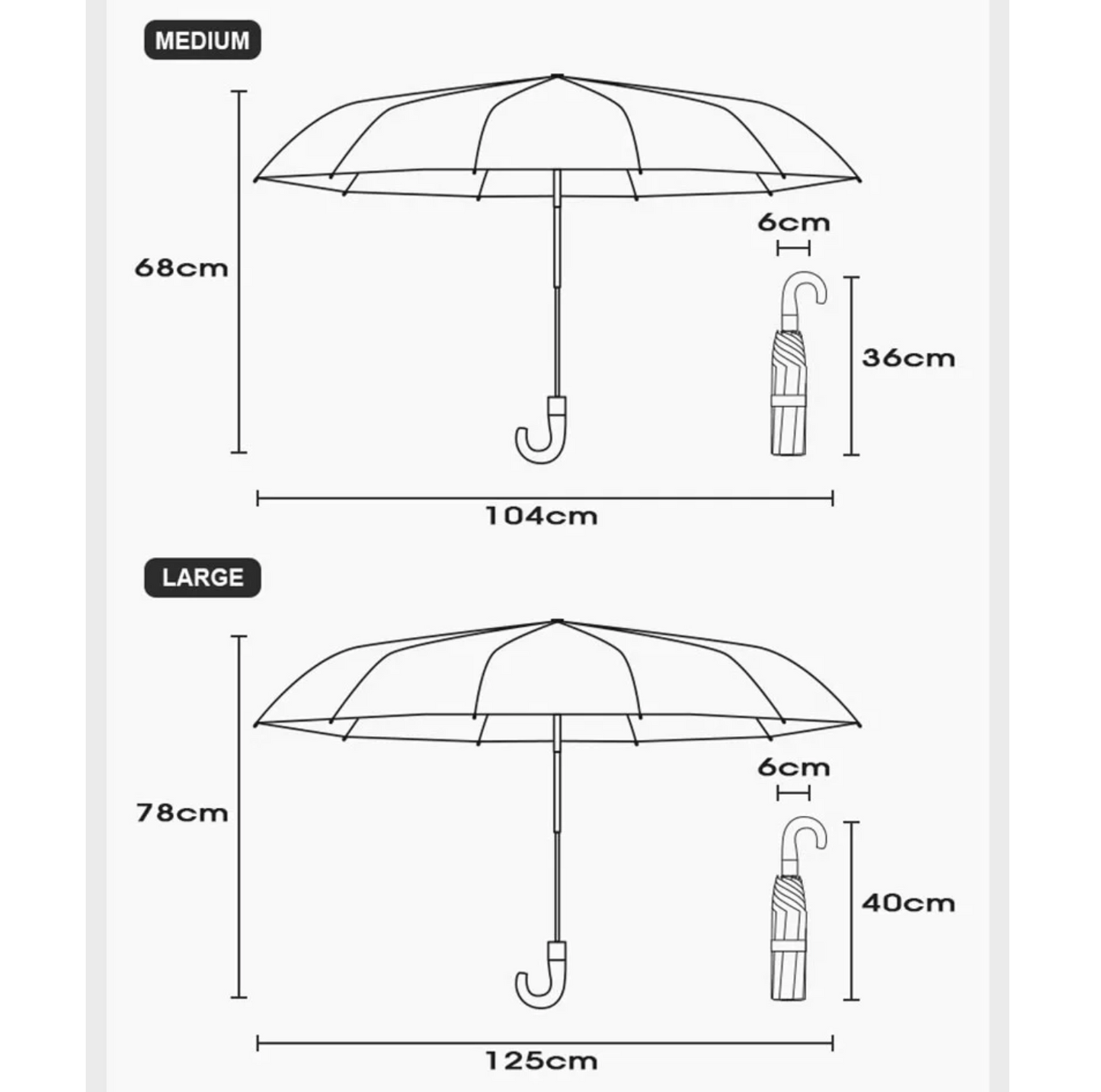 Business - Parapluie anglais, pliant et compact , automatique.