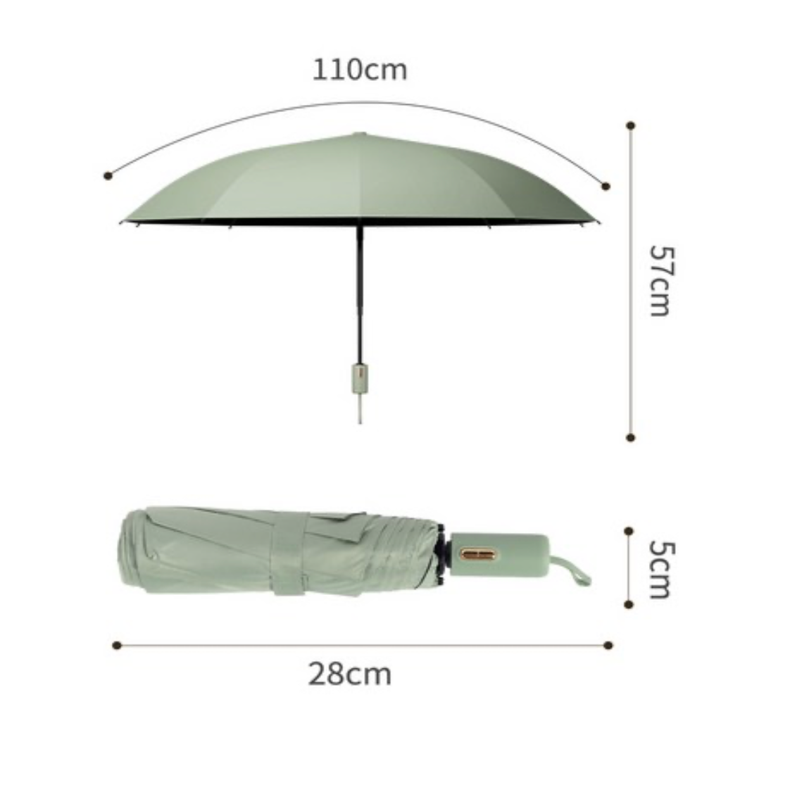 Imperium24 - Parapluie pliant, compact, automatique.