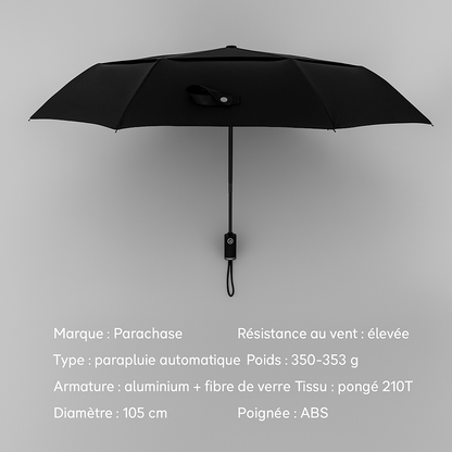 Parachase3280 - Parapluie pliant, compact, automatique, robuste.