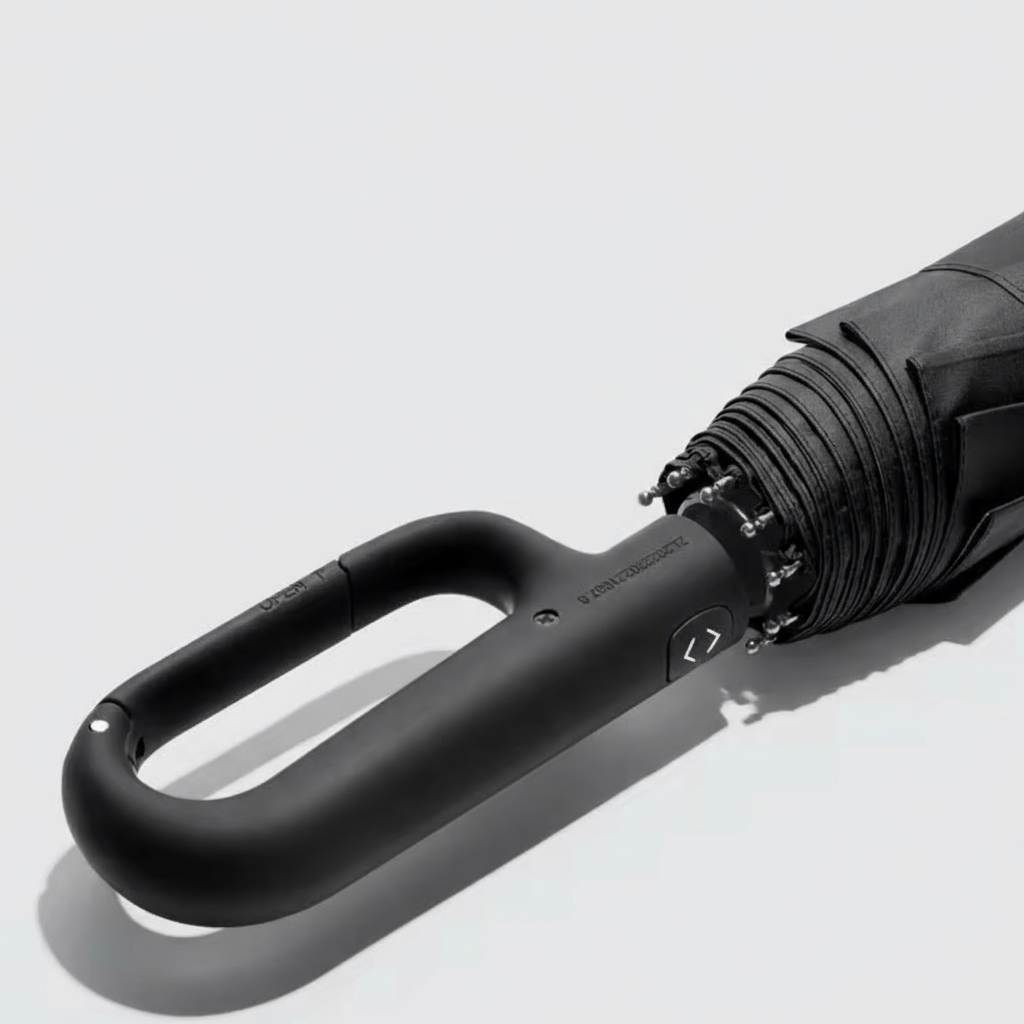 StormGuard 125 - Parapluie pliant, large couverture, automatique.