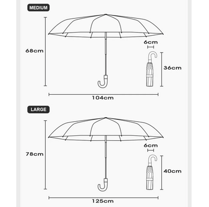 Business - Parapluie anglais, pliant et compact , automatique.