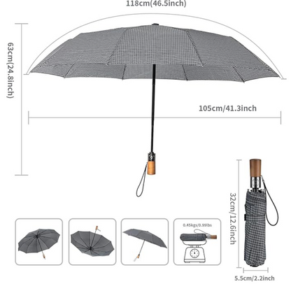 NomadRain - Parapluie pliant, compact, automatique.