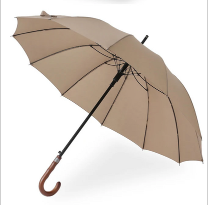 Parachase1123 - Parapluie anglais, long manche, robuste, semi-automatique.