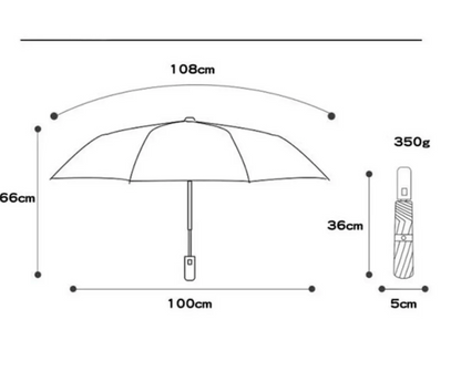 HappyRain - Parapluie enfant, sécurité réfléchissante.