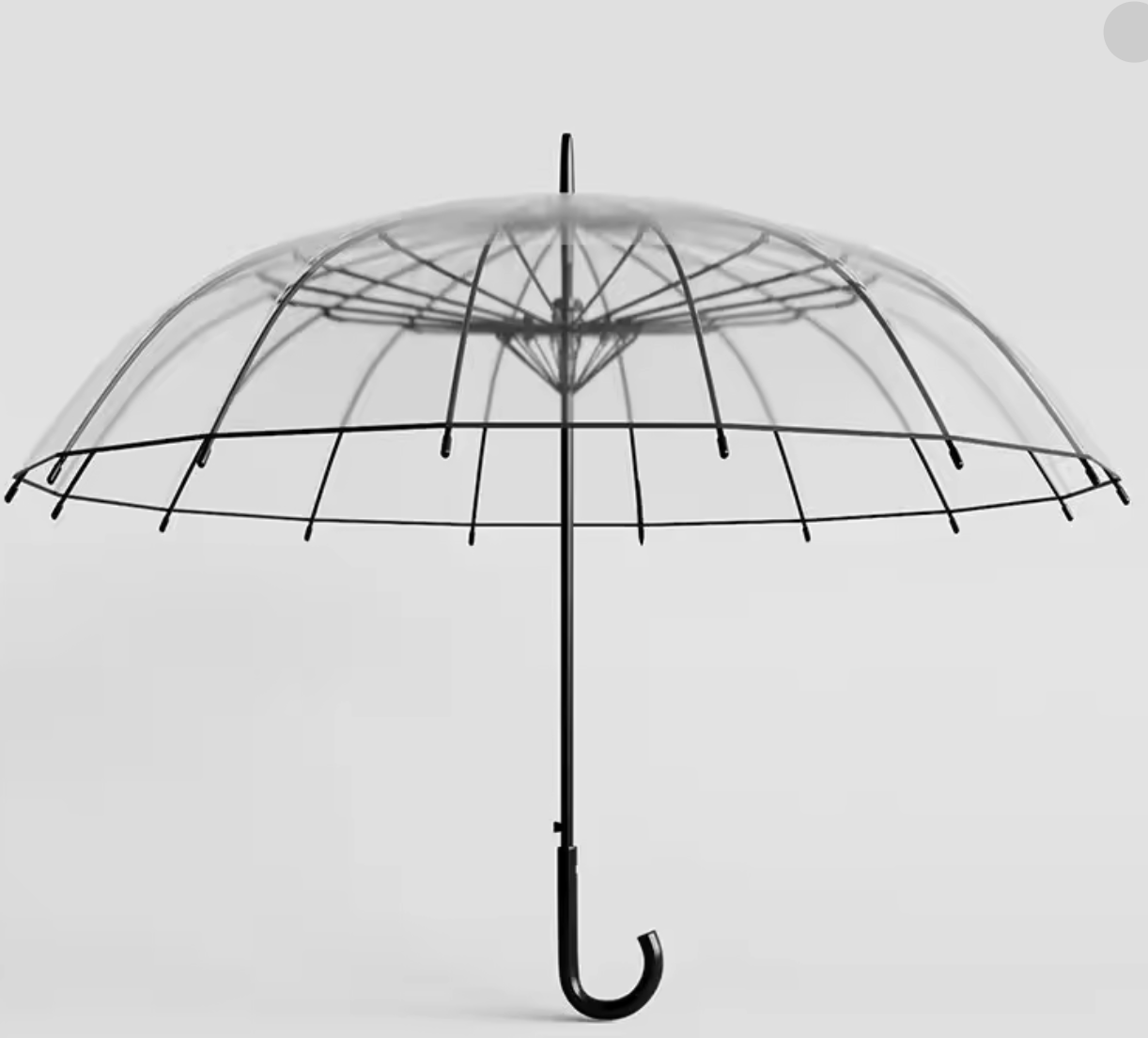 Transluvia - Parapluie transparent, long manche, large protection.