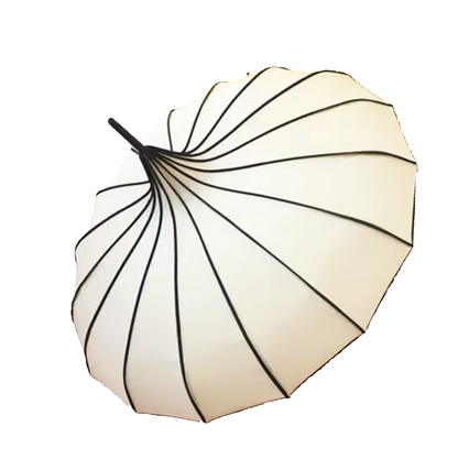 Pagoda - Parapluie femme, design pagode, large protection.