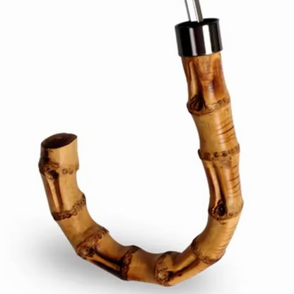 Bamboo Heritage -Parapluie anglais, pliant, poignée bambou, robuste.