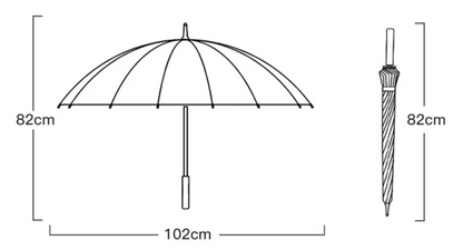 Transluvia - Parapluie transparent, long manche, large protection.