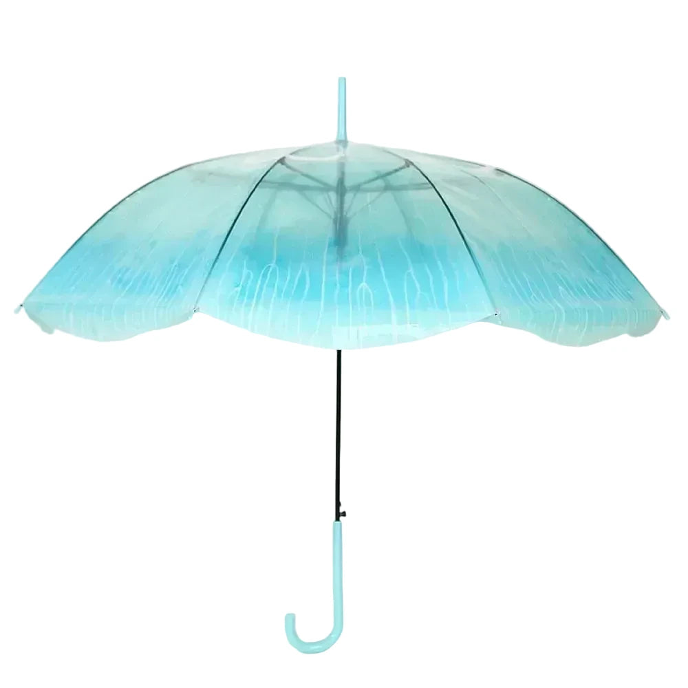 Médusea - Parapluie transparent, design méduse, resistant au vent.