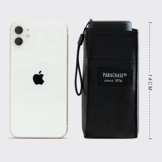 PARACHASE6001 - Parapluie pliant compact, plat, léger