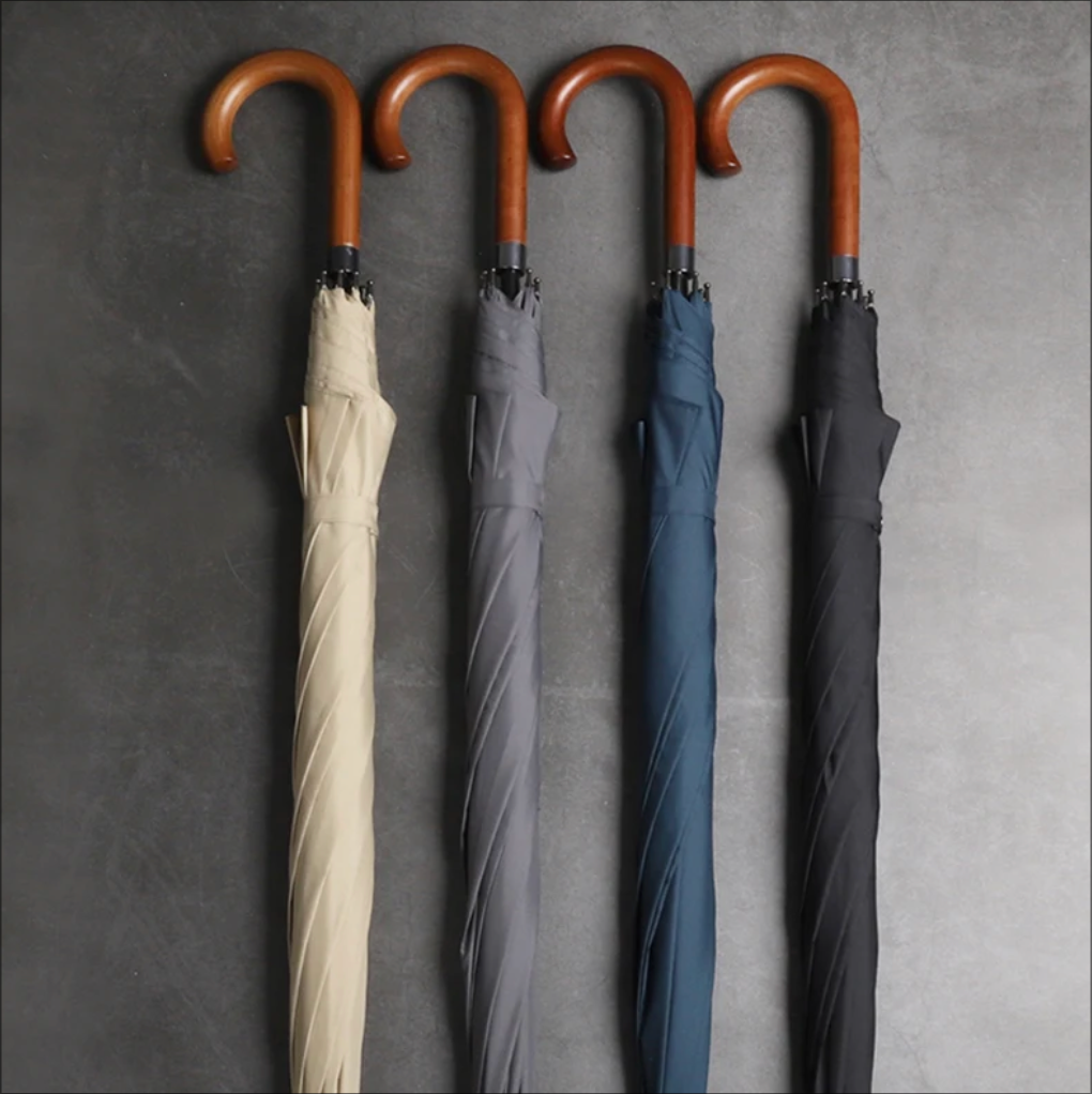 Parachase Classique - Parapluie anglais, long manche, raffiné, large protection