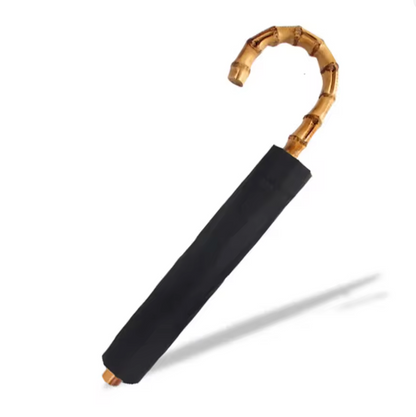 Bamboo Heritage -Parapluie anglais, pliant, poignée bambou, robuste