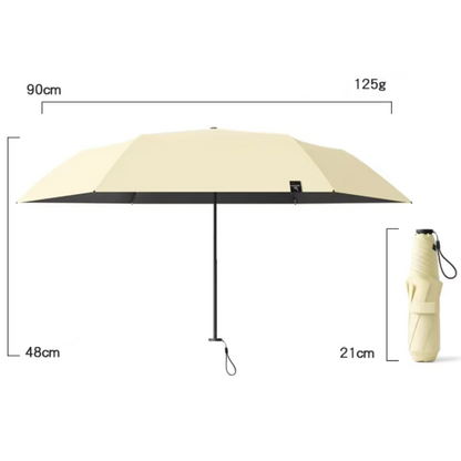 Kumo120 - Parapluie pliant, ultra compact et léger, 120 g.