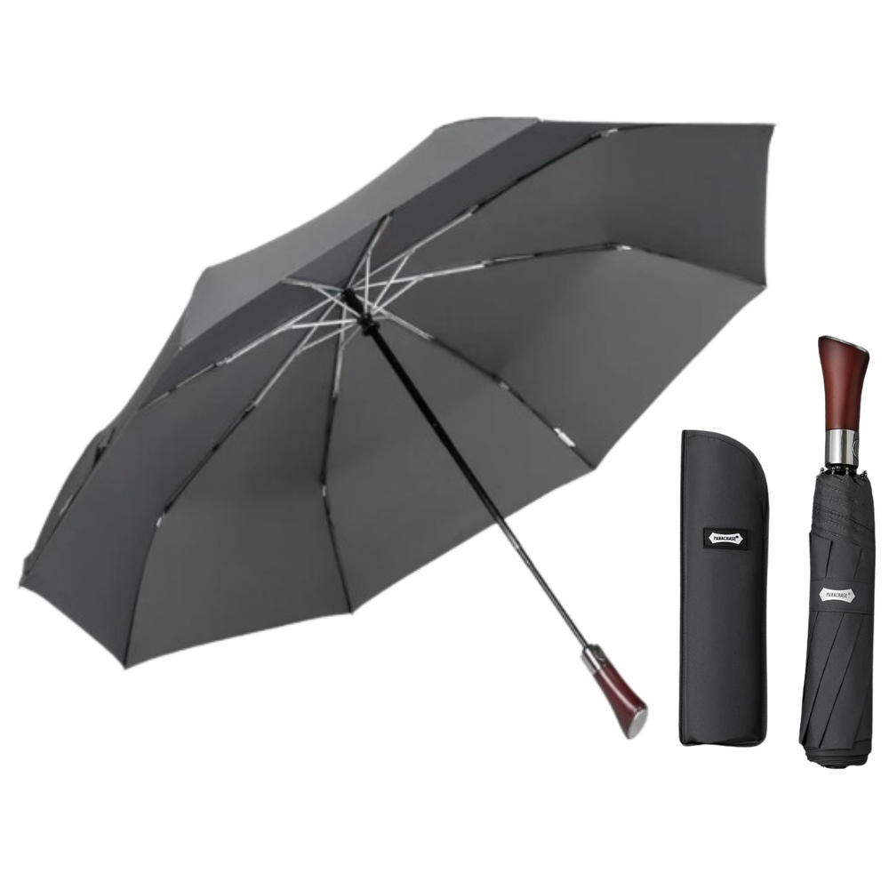 Parachase3262 - Parapluie anglais, pliant compact, large protection, automatique