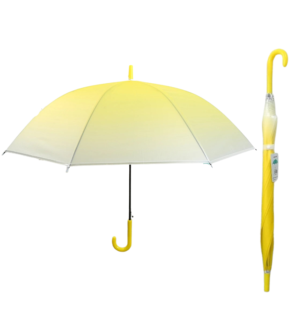 ClairDégradé - Parapluie transparent dégradé de couleur.