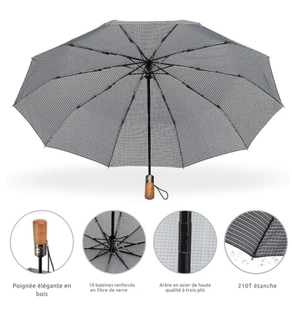 NomadRain - Parapluie pliant, compact, automatique.