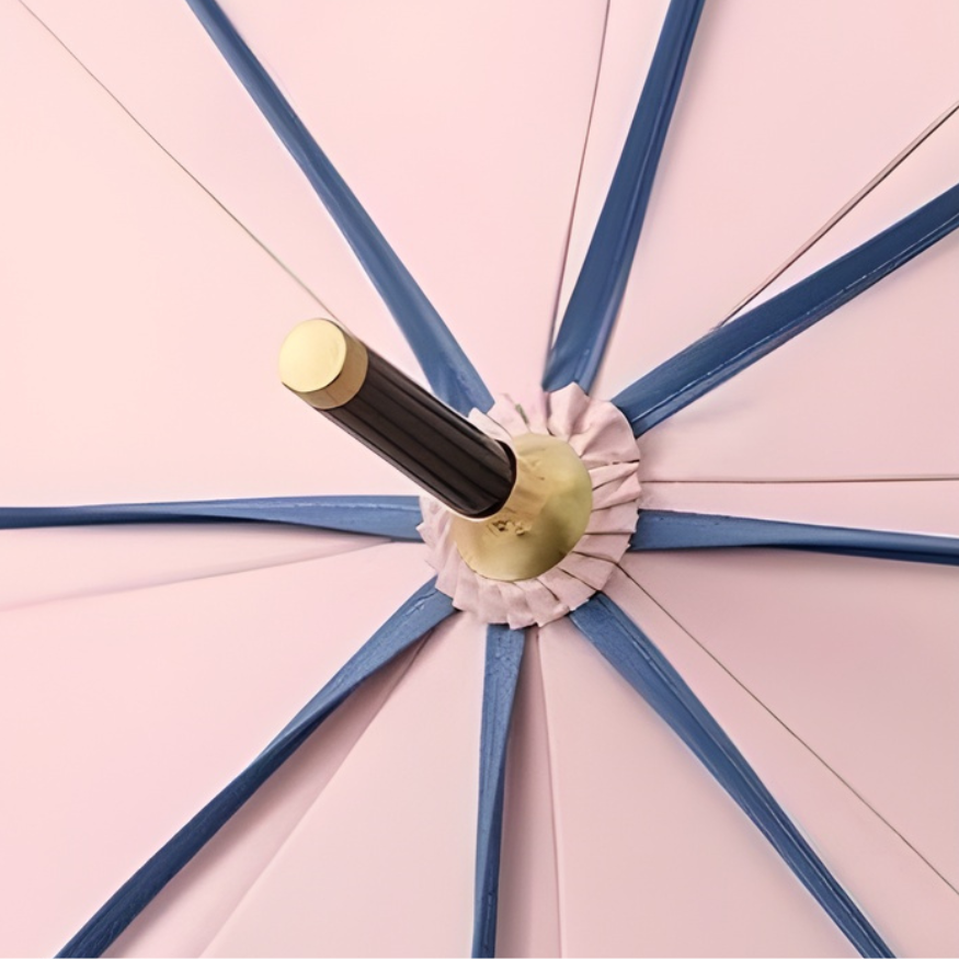 Rosea - Parapluie femme, silhouette pétale, résistant