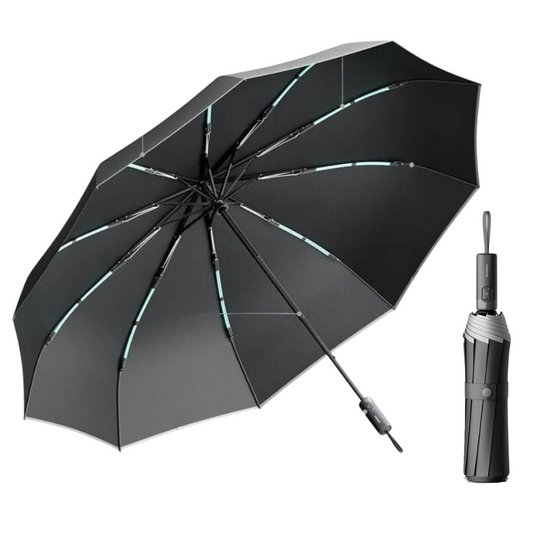 HydroTech 280T - Parapluie a plis, automatique, structure renforcé.