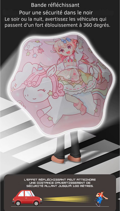 Éclipse - Parapluie enfant, sécuritaire, à plis.