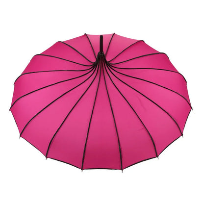 Pagoda - Parapluie femme, design pagode, large protection.
