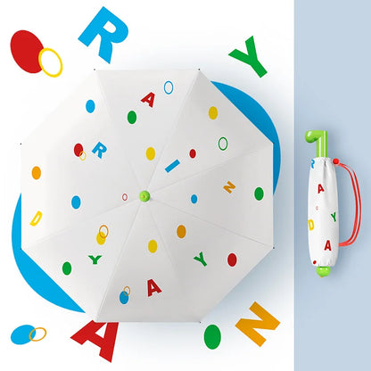 BootyRain - Parapluie enfant pliant compact.