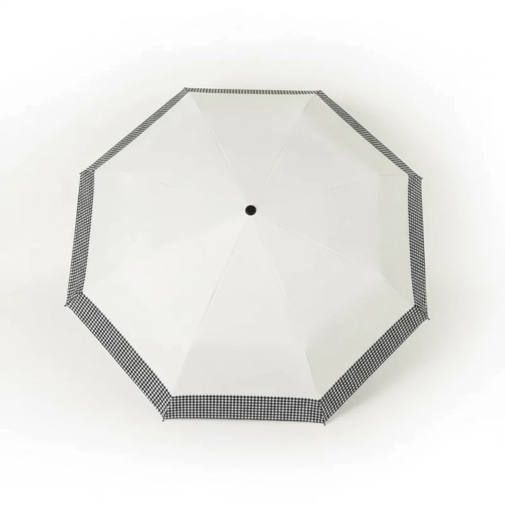 Check&Go - Parapluie femme, pliant, compact, style à carreaux.
