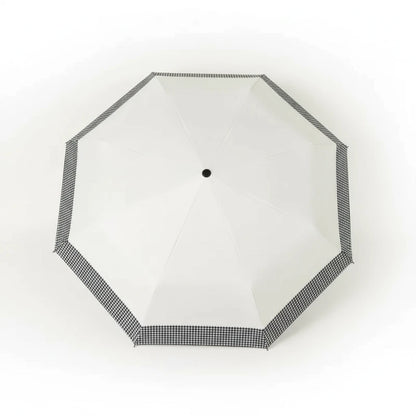 Check&Go - Parapluie femme, pliant, compact, style à carreaux.