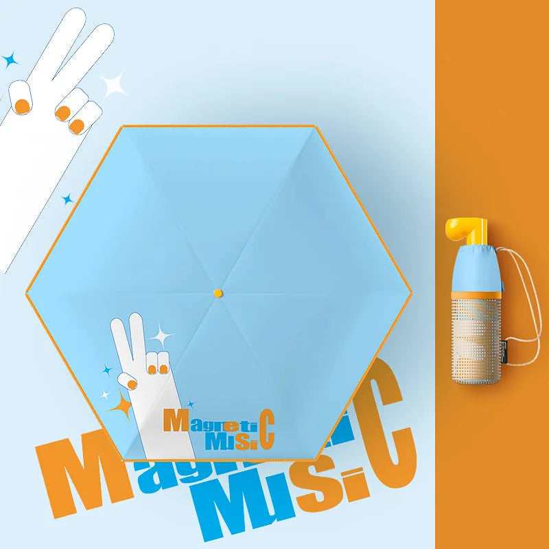 BootyRain - Parapluie enfant pliant compact.