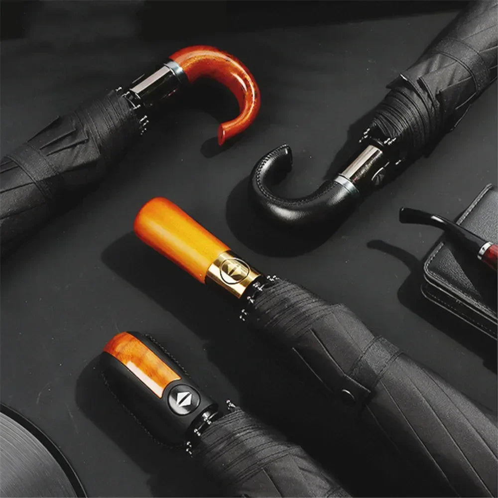 Windprotect - parapluie anglais, pliant et compact, large couverture, automatique