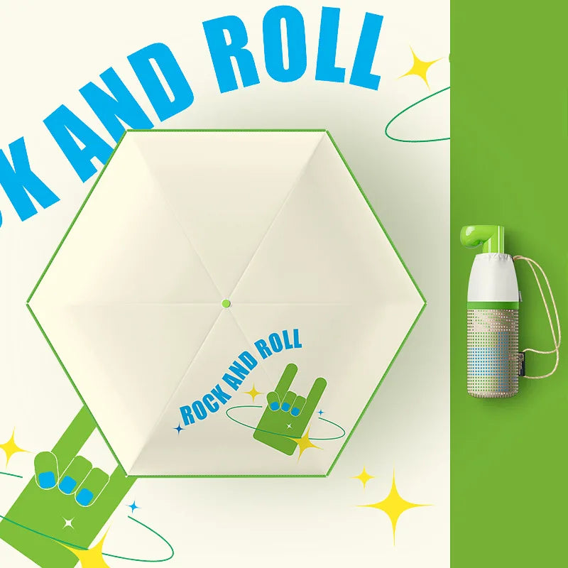 BootyRain - Parapluie enfant pliant compact.