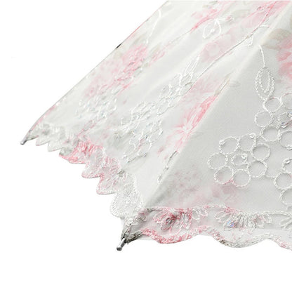 LaceElegance - Parapluie femme, pliant, dentelle, protection UV.