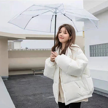 ClairCity - Parapluie transparent, pliant et compact, automatique.