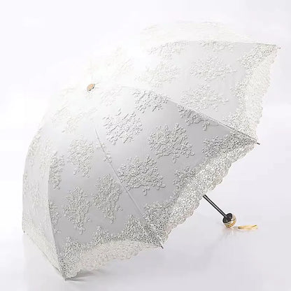 Dentella - Parapluie femme, pliant, dentelle.