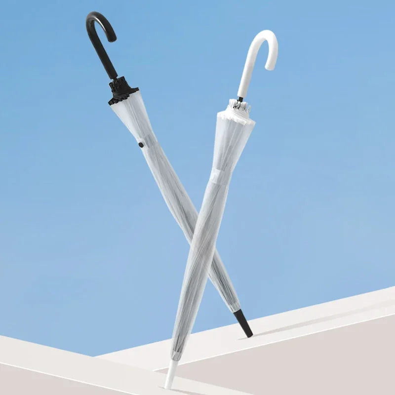 Transluvia - Parapluie transparent, long manche, large protection.