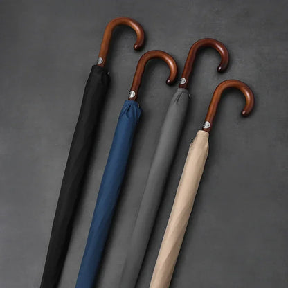 Parachase1123 - Parapluie anglais, long manche, robuste, semi-automatique.