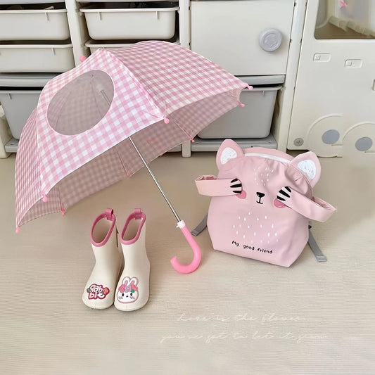 ClairPluie Kids - Parapluie enfant, sécurisé, fenêtre transparente.