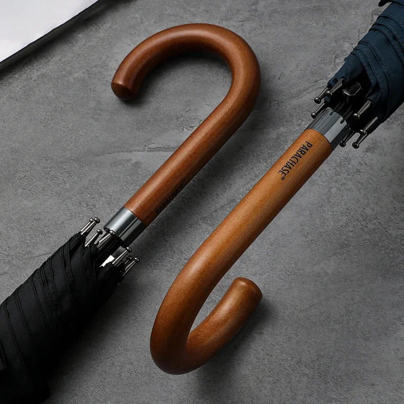 Parachase Classique - Parapluie anglais, long manche, raffiné, large protection