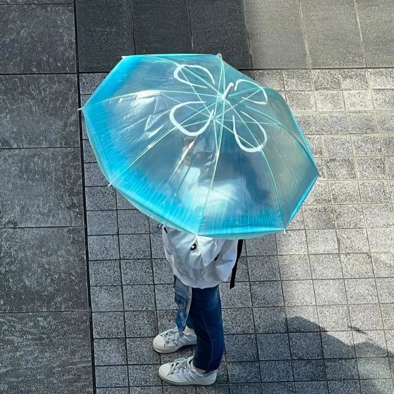Médusea - Parapluie transparent, design méduse, resistant au vent.