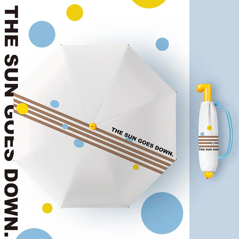 BootyRain - Parapluie enfant pliant compact.