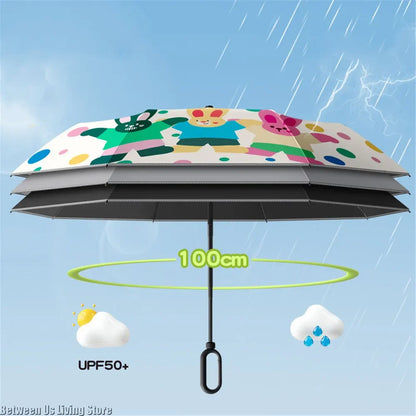 HappyRain - Parapluie enfant, sécurité réfléchissante.