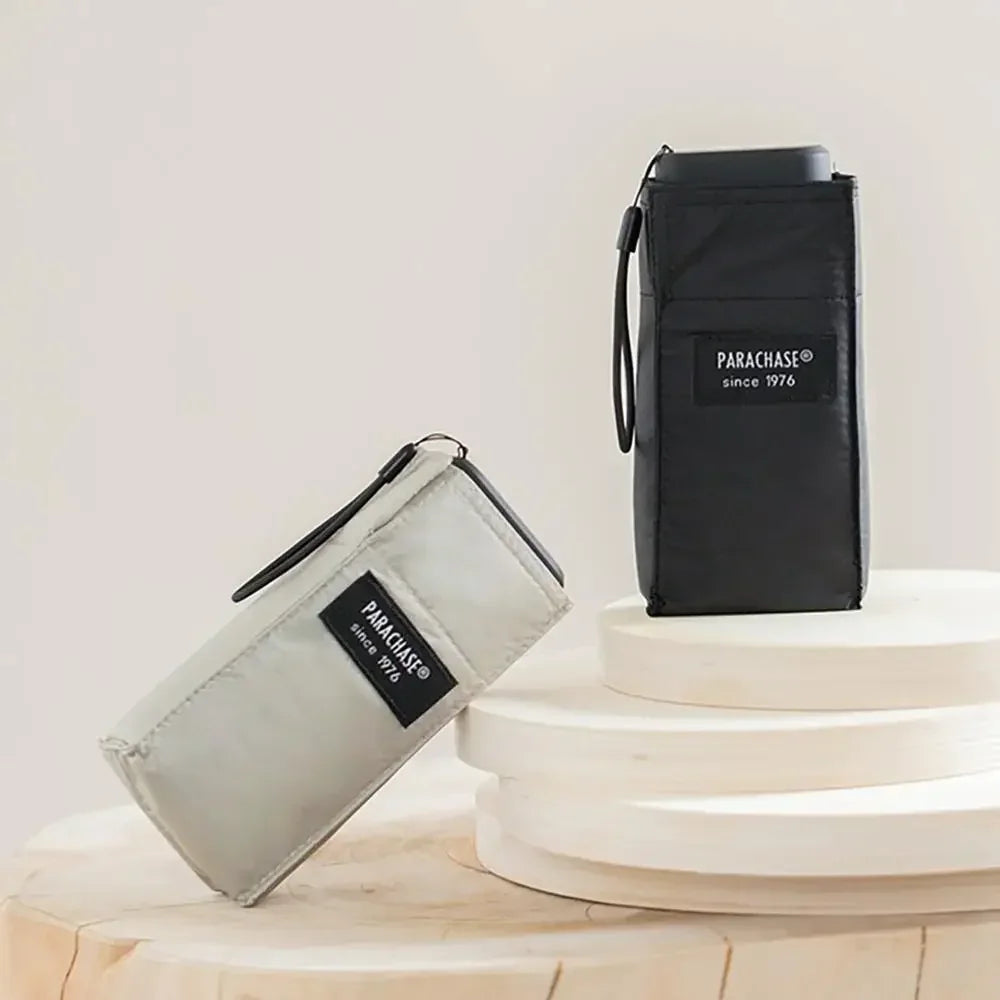 PARACHASE6001 - Parapluie pliant compact, plat, léger