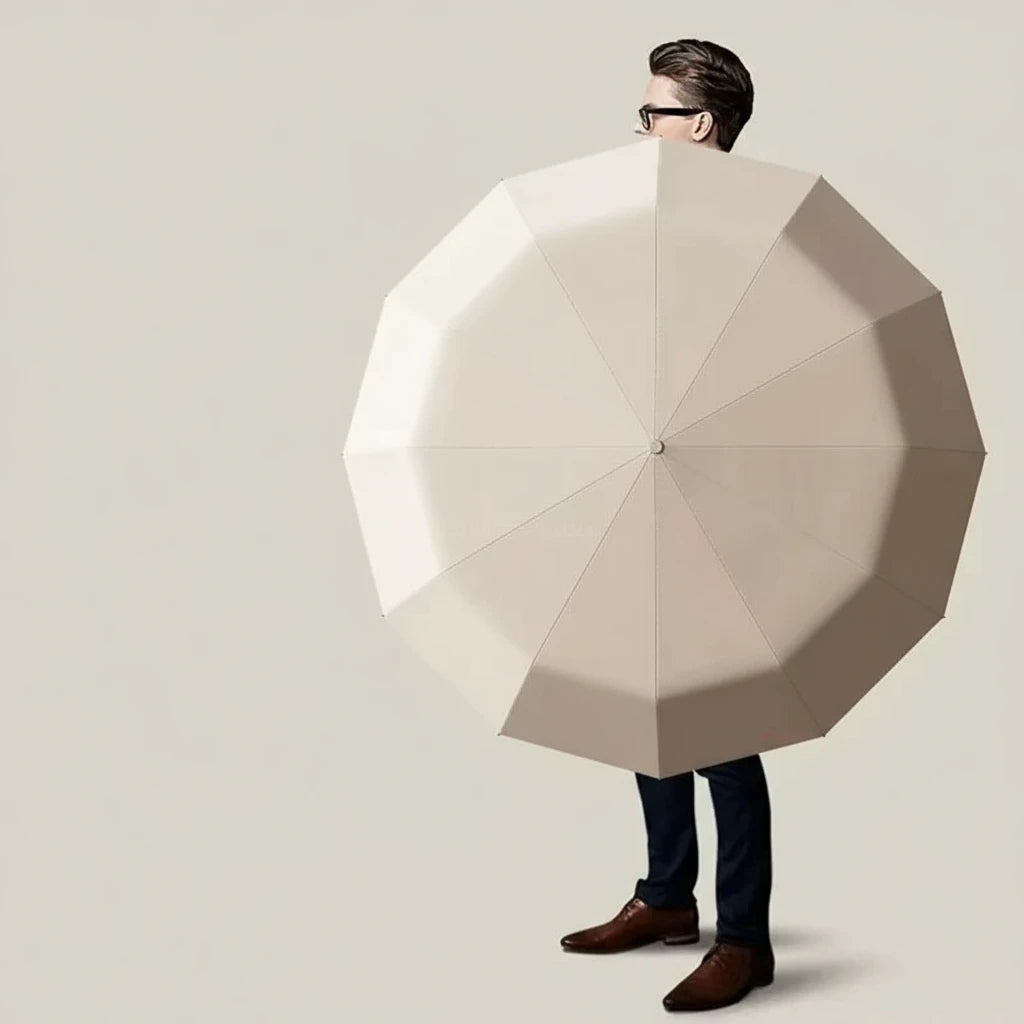 StormGuard 125 - Parapluie pliant, large couverture, automatique.