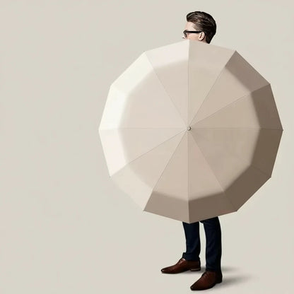 StormGuard 125 - Parapluie pliant, large couverture, automatique.