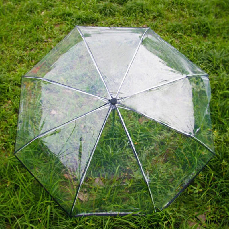 ClairCity - Parapluie transparent, pliant et compact, automatique.