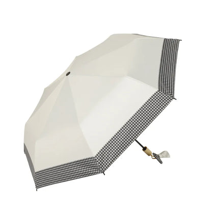 Check&Go - Parapluie femme, pliant, compact, style à carreaux.