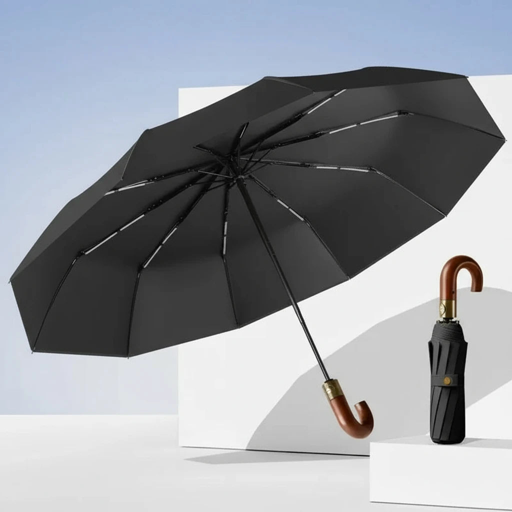 Business - Parapluie anglais, pliant et compact , automatique.