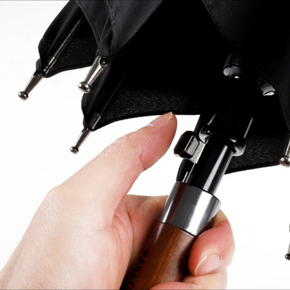 Parachase Classique - Parapluie anglais, long manche, raffiné, large protection.