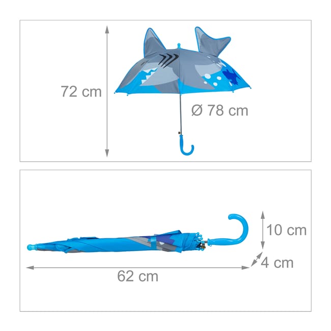 ColorDrop 3D - Parapluie enfant motif 3D.