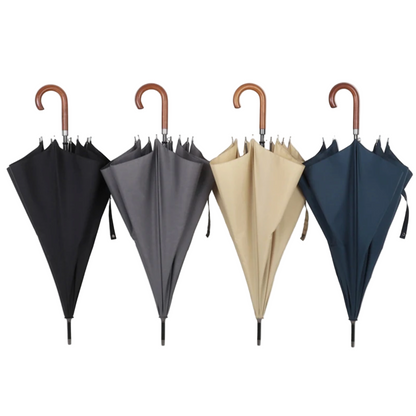 Parachase Classique - Parapluie anglais, long manche, raffiné, large protection.