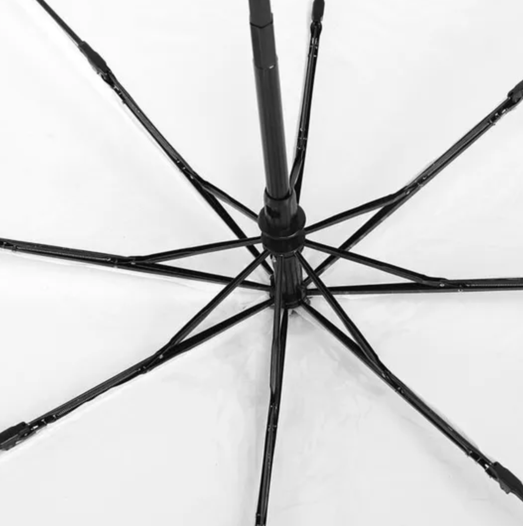 ClairCity - Parapluie transparent, pliant et compact, automatique.